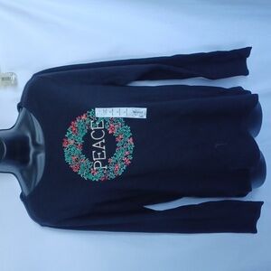 Croft & Barrow The Classic Tee - easy care, extra soft, Peace, Sz S